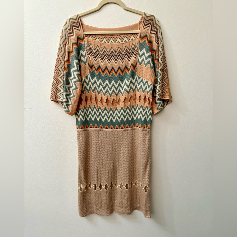 Missoni Multicolor Zigzag Knit Dress - Picture 3 of 4